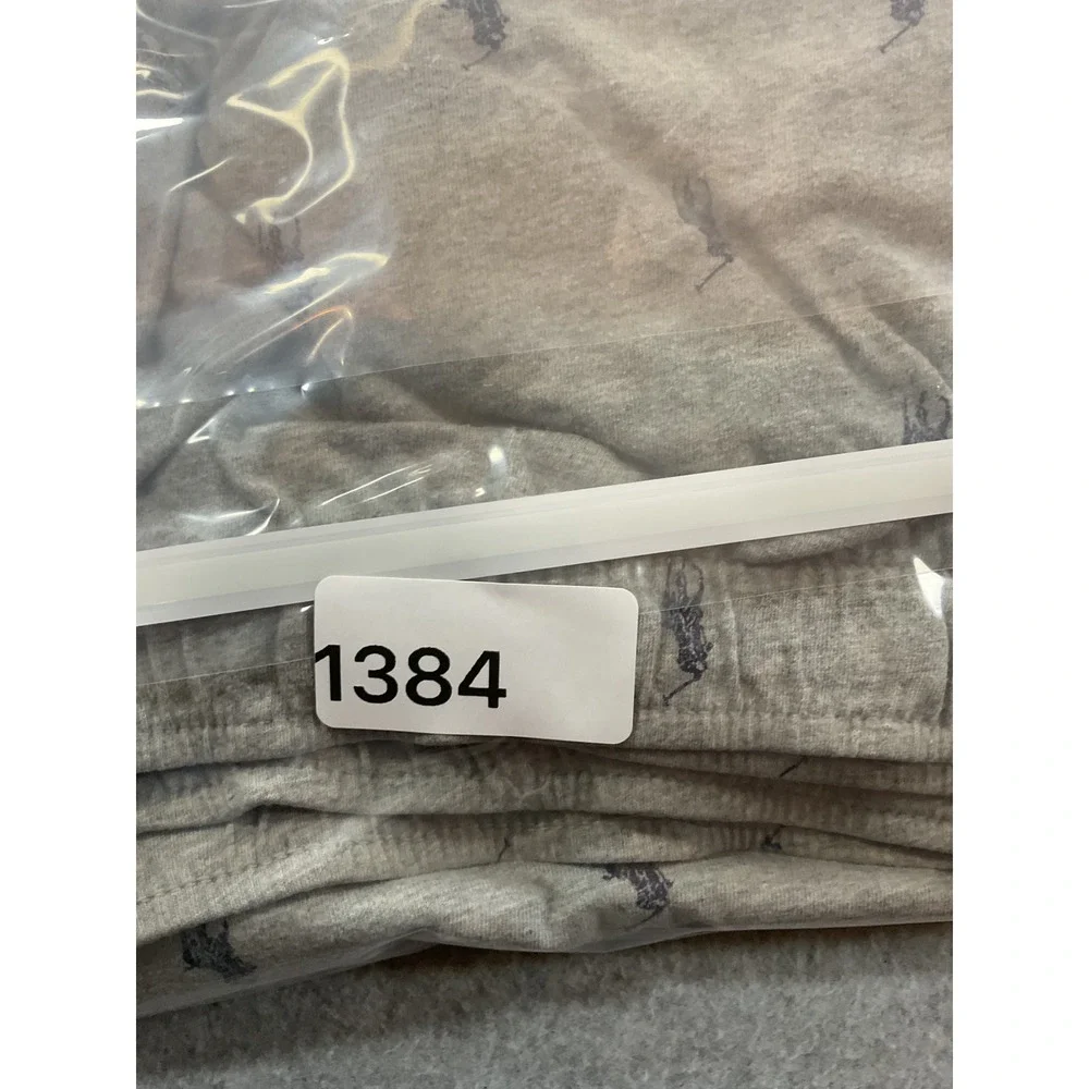 Polo Ralph Lauren Mens Gray All Over Pony Logo Sleep Shorts Size Large 1384